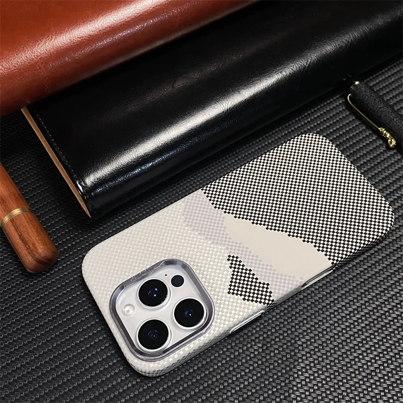 3D Mountain Carbon Case iPhone 12-16 – Rugged Style | PhonelyHub