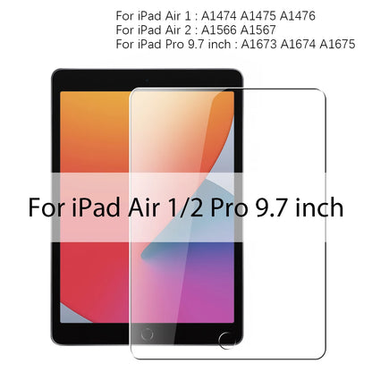 Tempered Glass For iPad Pro 12.9 12 9 11 10th 9th Generation Screen Protector For ipad Air 4 5 Mini 6 6th 7th 8th Gen 10.2 Film